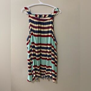 Lane Bryant blouse women's size 26 plus size striped tank top shirt new with tag